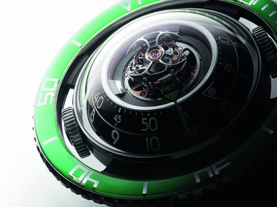 MB&F Aquapod Titanium Green