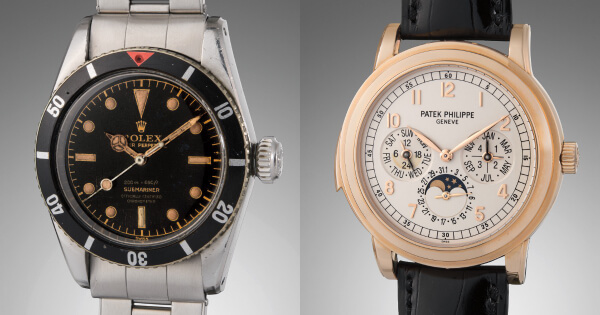 A Never Before Publicly Seen Rolex Submariner Ref. 6538 And A Selection Of Patek Philippe Minute Repeating Wristwatches
