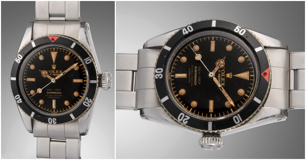 The Rolex "Big Crown" Ref. 6538 Aka "James Bond" Submariner Sold For $567,000