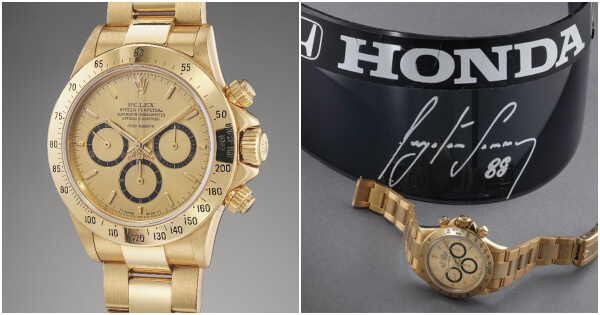 The Rolex Cosmograph Daytona offered by Ayrton Senna to Angelo Parrilla