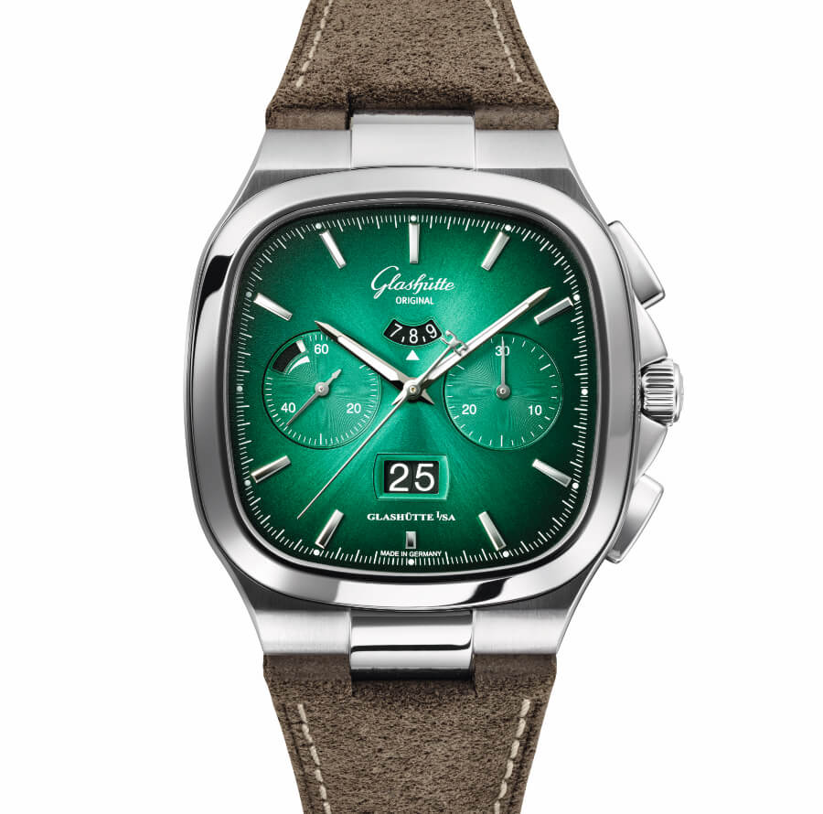 Glashütte Original Seventies Chronograph Panorama Date Green