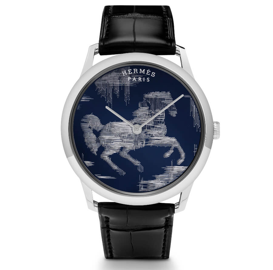 Ladies Watch ermes Slim d’Hermès Cheval Ikat