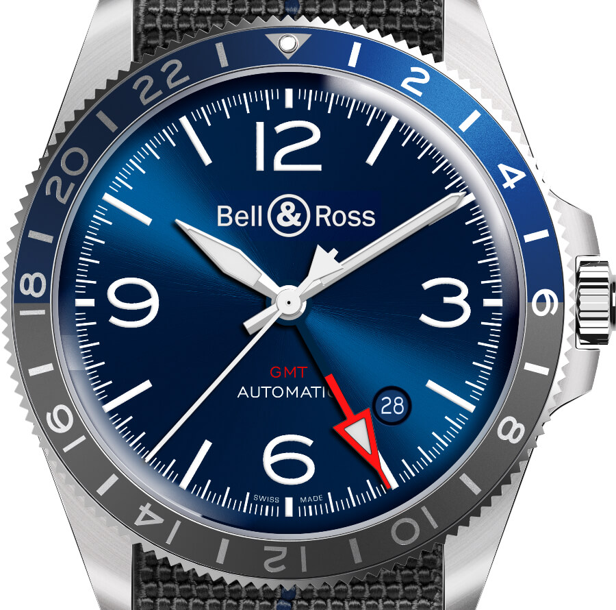 Bell & Ross BR V2-93 GMT Blue