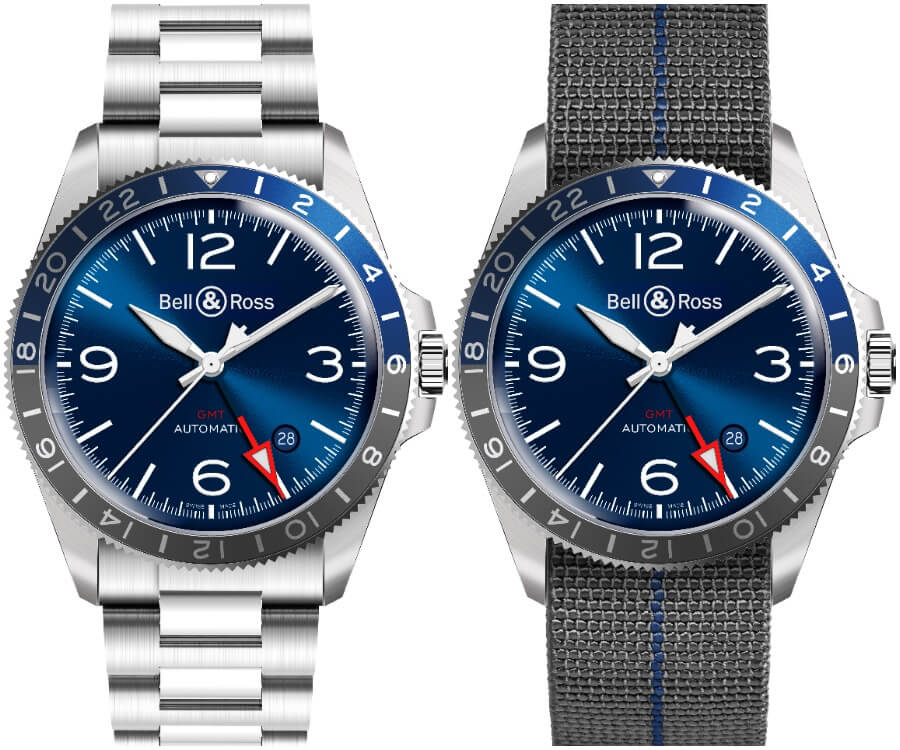 Bell & Ross BR V2-93 GMT Blue