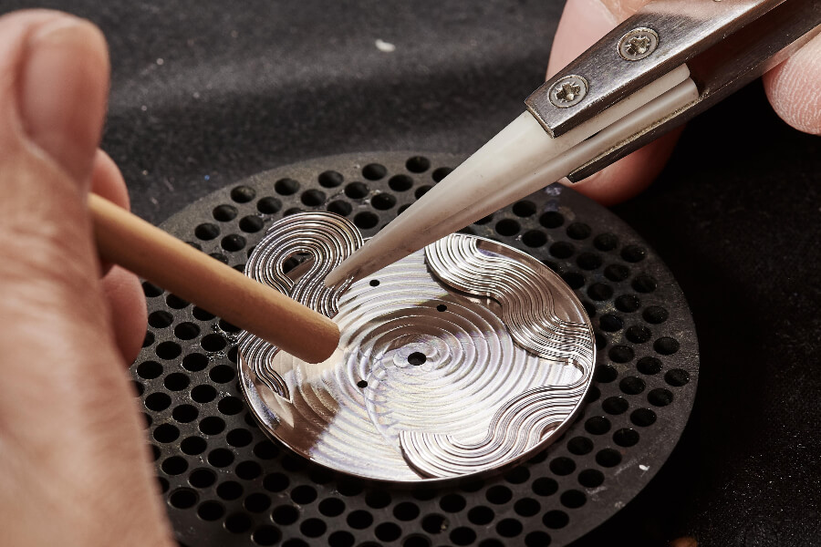 Making a watch dial in house