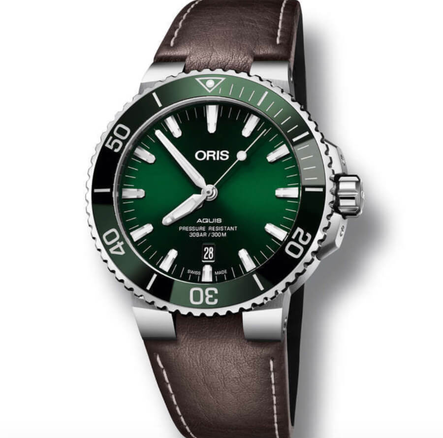 Oris Aquis Date Green Dial Watch review