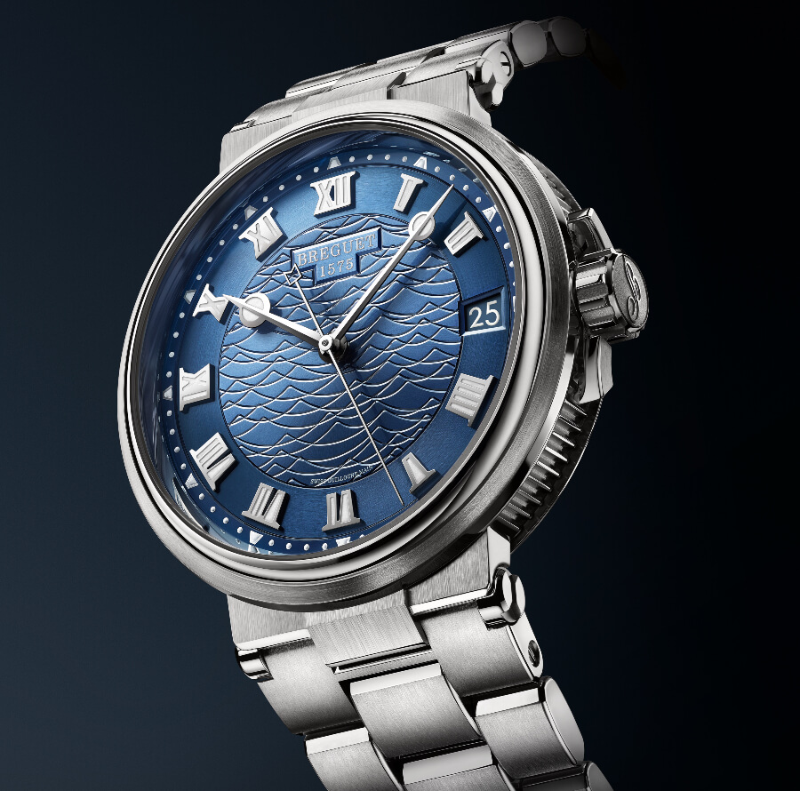 Breguet Marine 5517 white Gold Blue dial