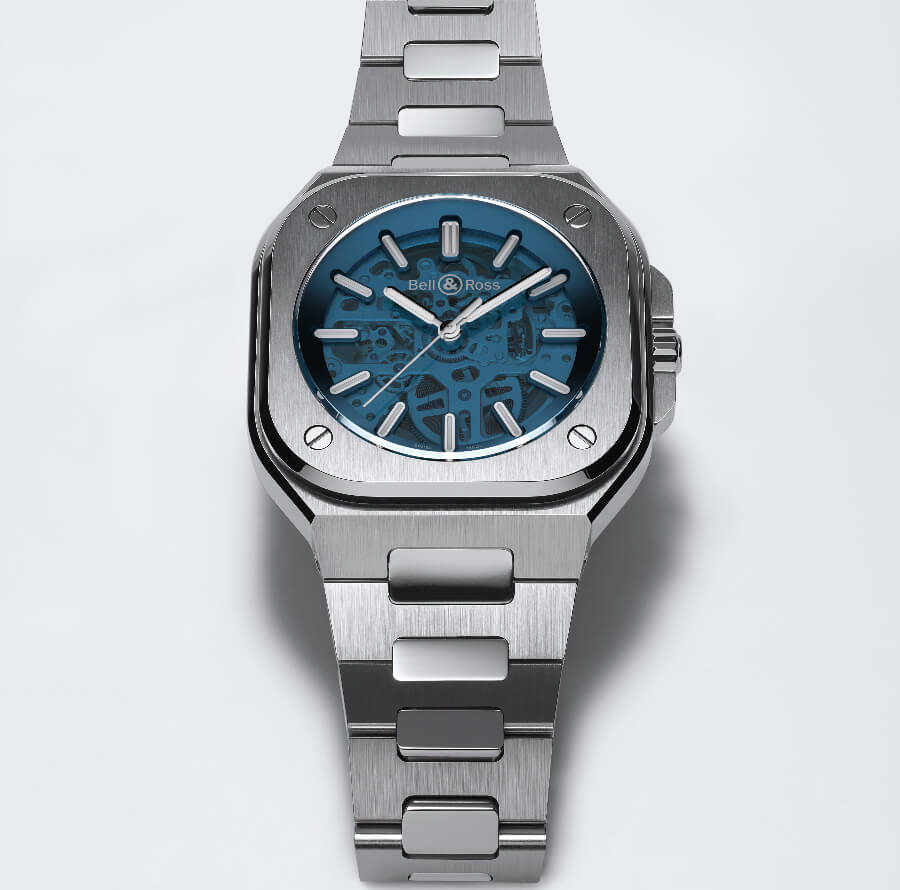 Men Watches Bell & Ross BR05 Skeleton Blue Dial