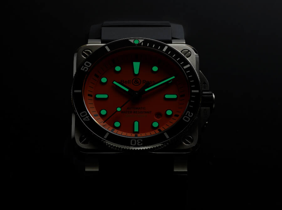 Bell & Ross BR 03-92 Diver Orange Super Luminova