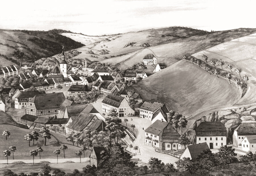 Town of Glashutte about 1855