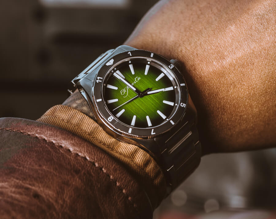 Green Dial Pilot watch
