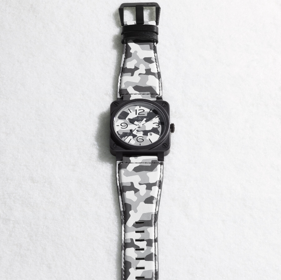 Bell & Ross BR03-92 White Camo Men Watches