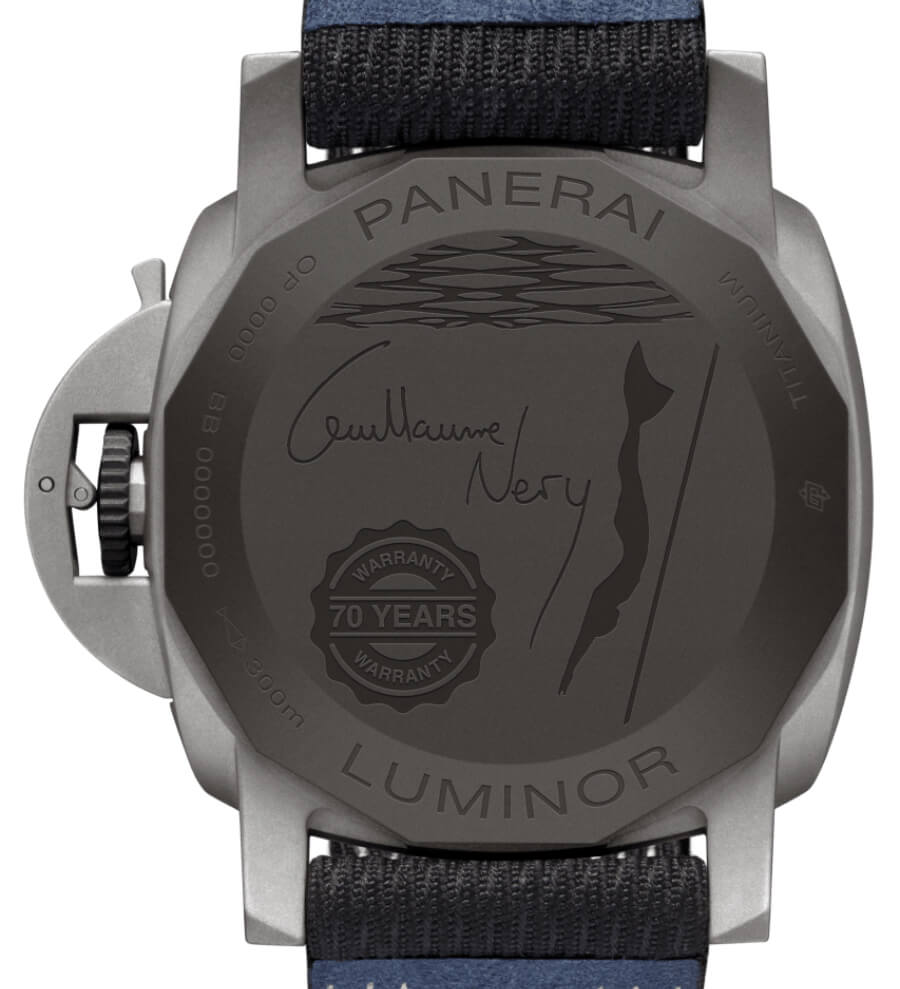Panerai Luminor Marina 44MM Guillaume Néry Edition PAM01122 Case Back