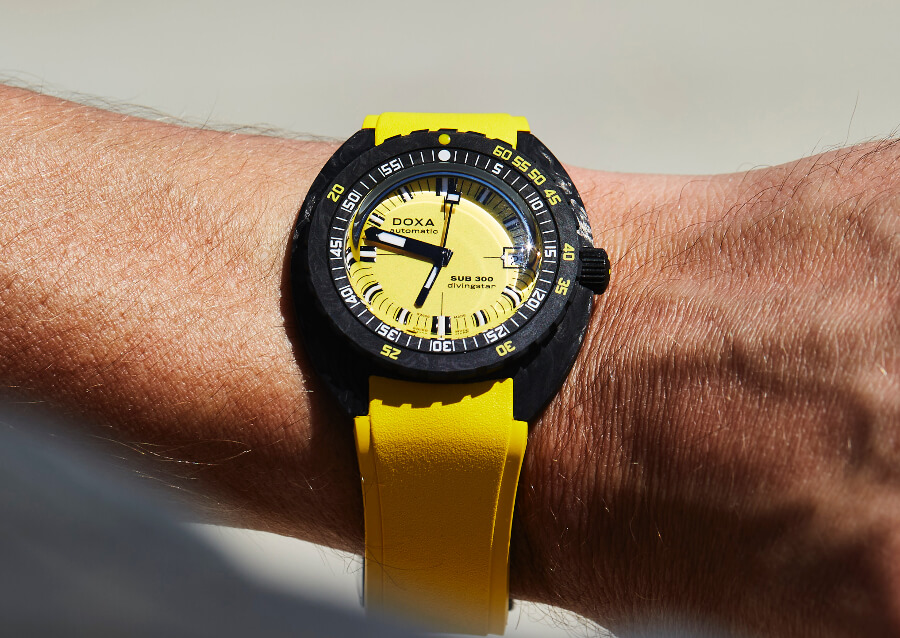 Doxa SUB 300 Carbon COSC Yellow Watch