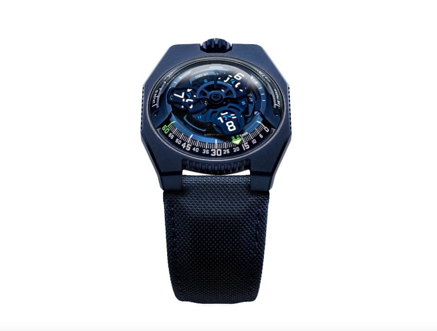Men Watches Urwerk UR-100V "Blue Planet"