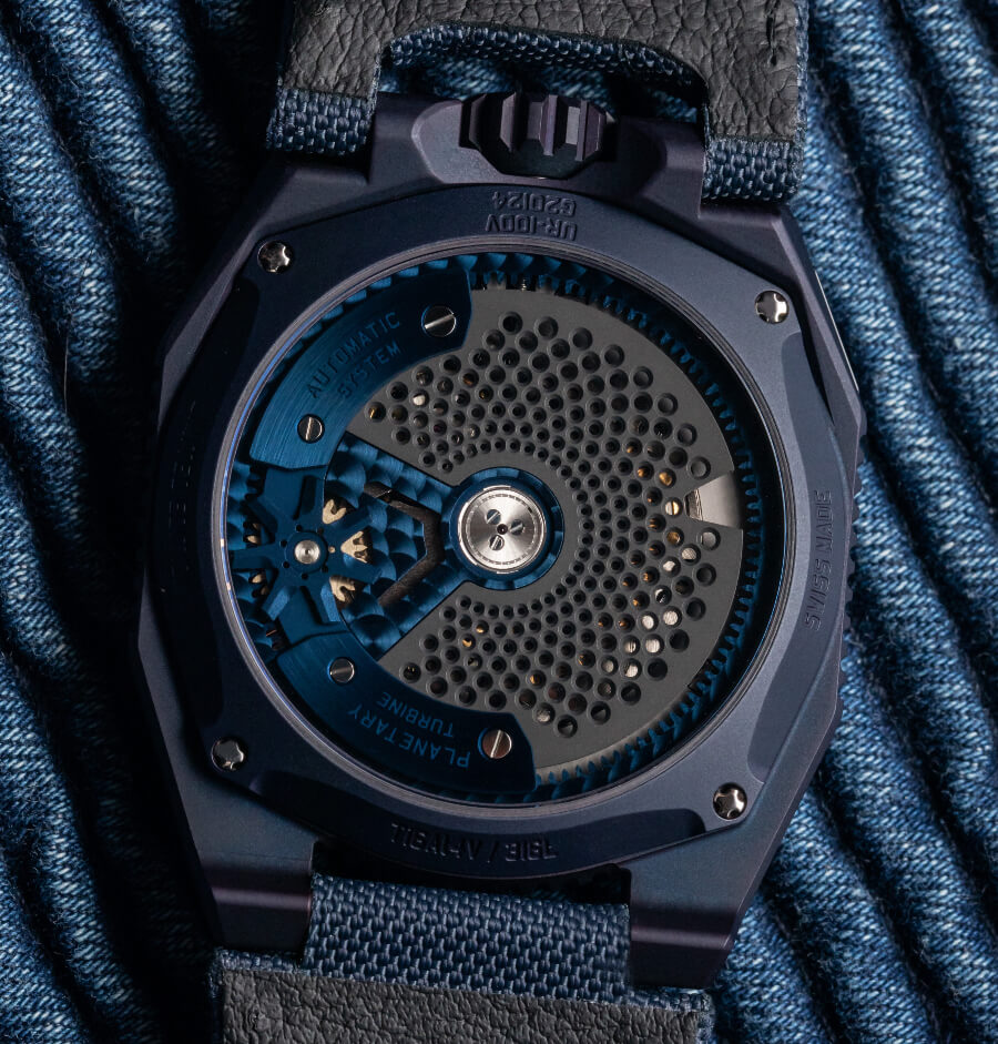 Urwerk UR-100V "Blue Planet" In House Movement