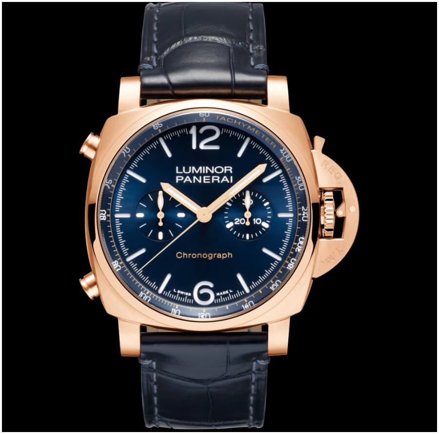 Panerai Luminor Chrono Goldtech Blu Notte PAM01111